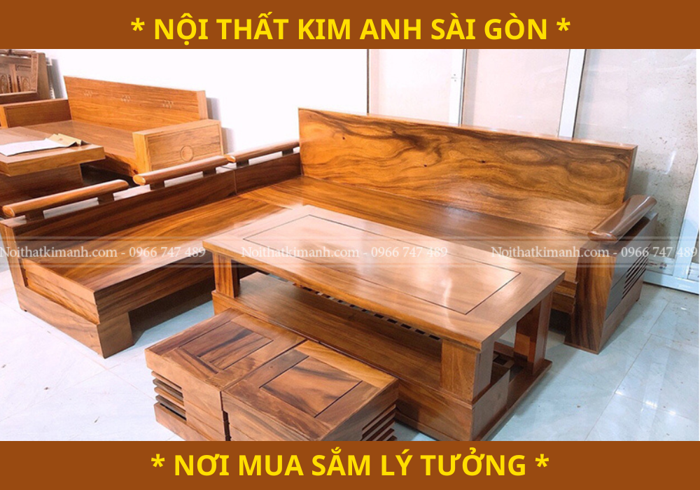 500+ mẫu bàn ghế, sofa gỗ phòng khách phù hợp mọi không gian tại Dĩ An