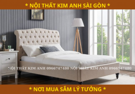 Giường ngủ gỗ bọc nệm giá rẻ tại Vũng Tàu 