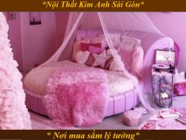 Giường tròn cho bé gái tại Bình Chánh