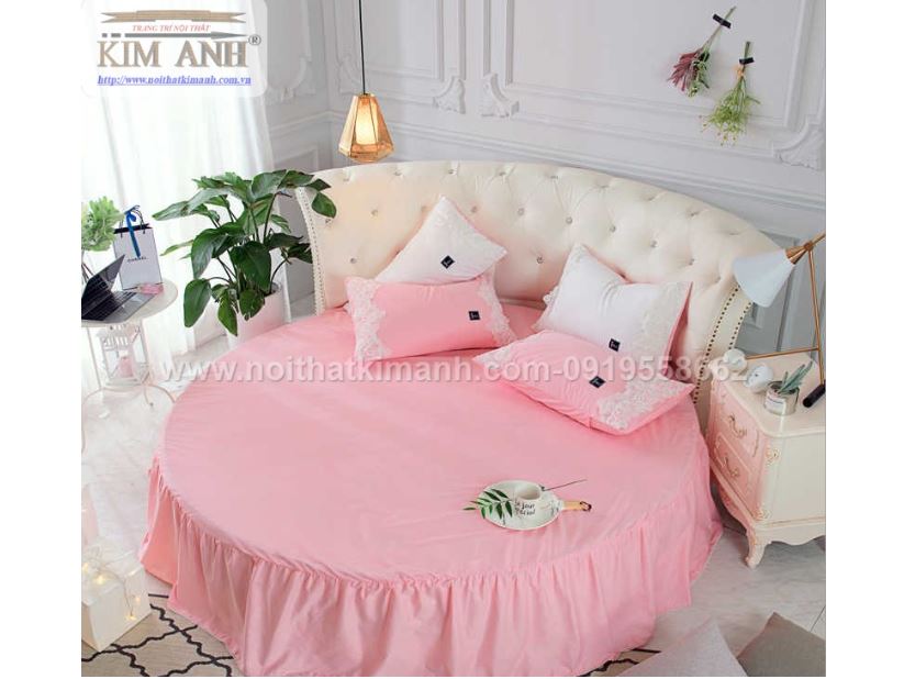 10 mẫu giường tròn công chúa màu hồng cho bé gái làm quà sinh nhật