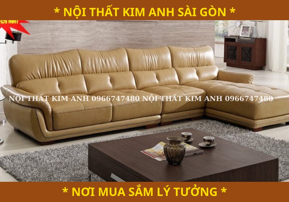 Đóng ghế sofa da thật, sofa da bò nhập khẩu chính hãng - Tài Lộc